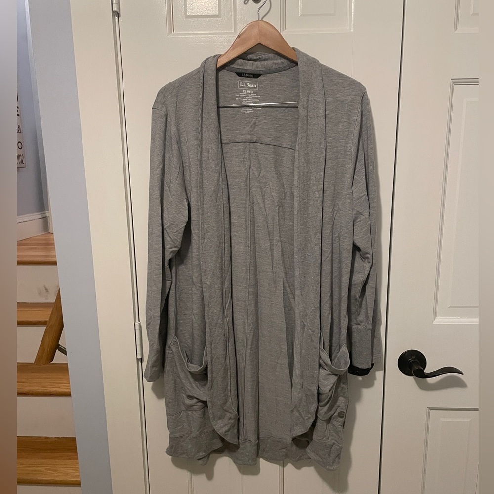 L.L. Bean Gray Women's Cardigan